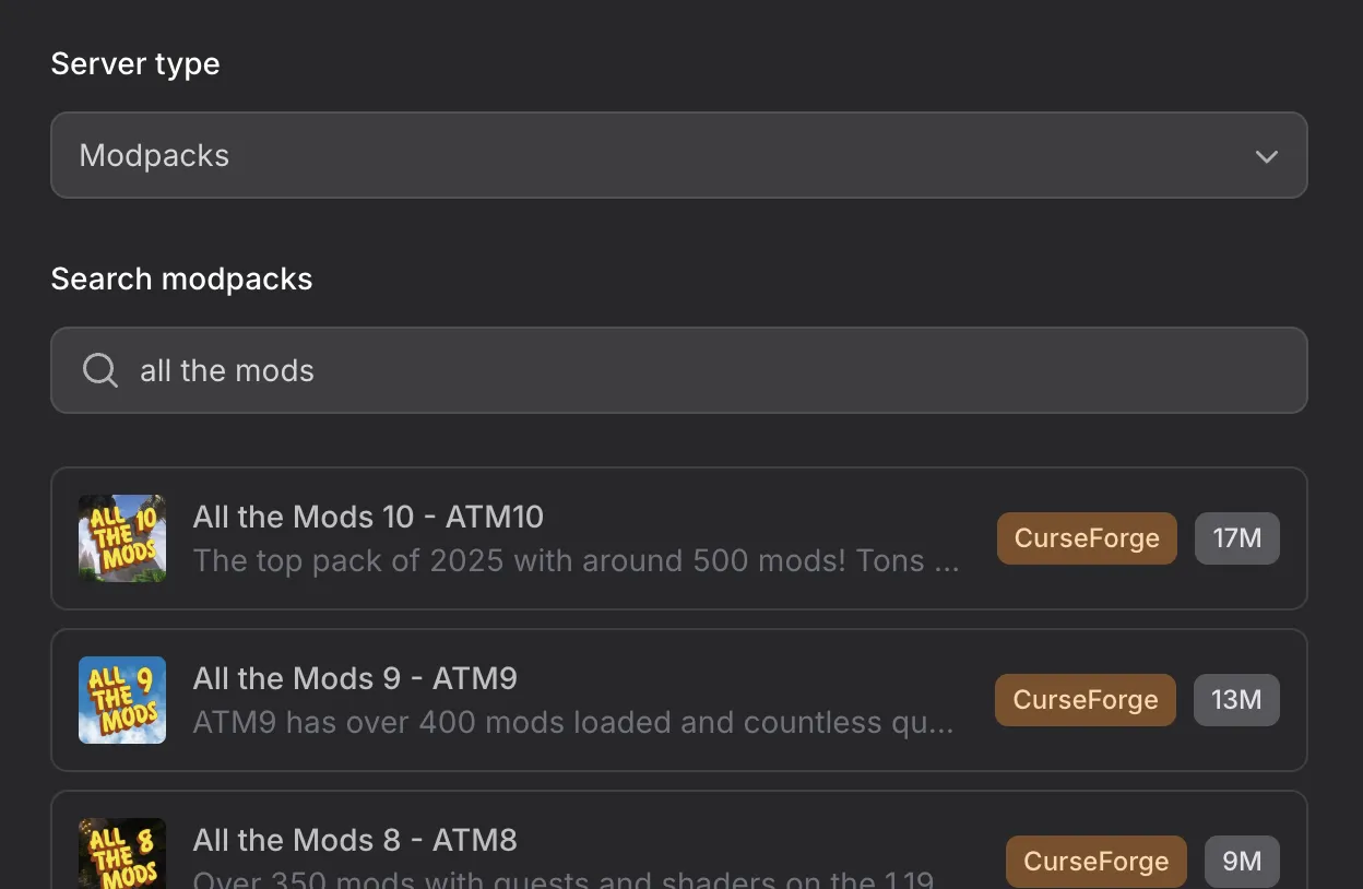 Minecraft modpack installer