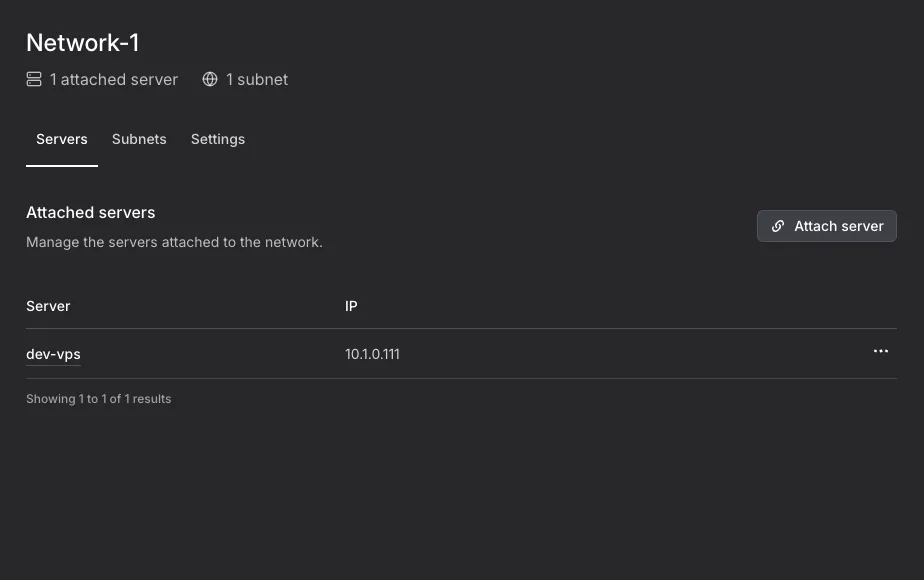 Private networking configuration for a CheeseHosting VPS