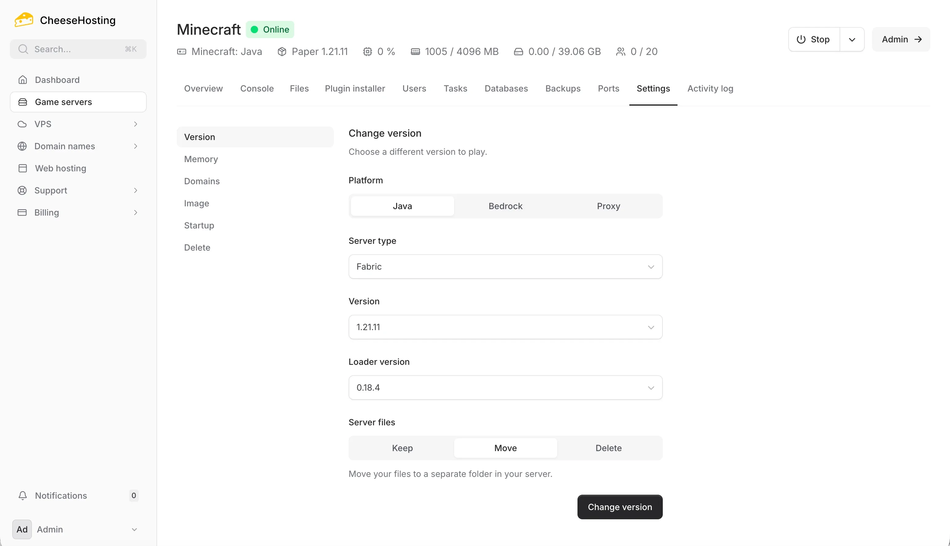 Minecraft version installer
