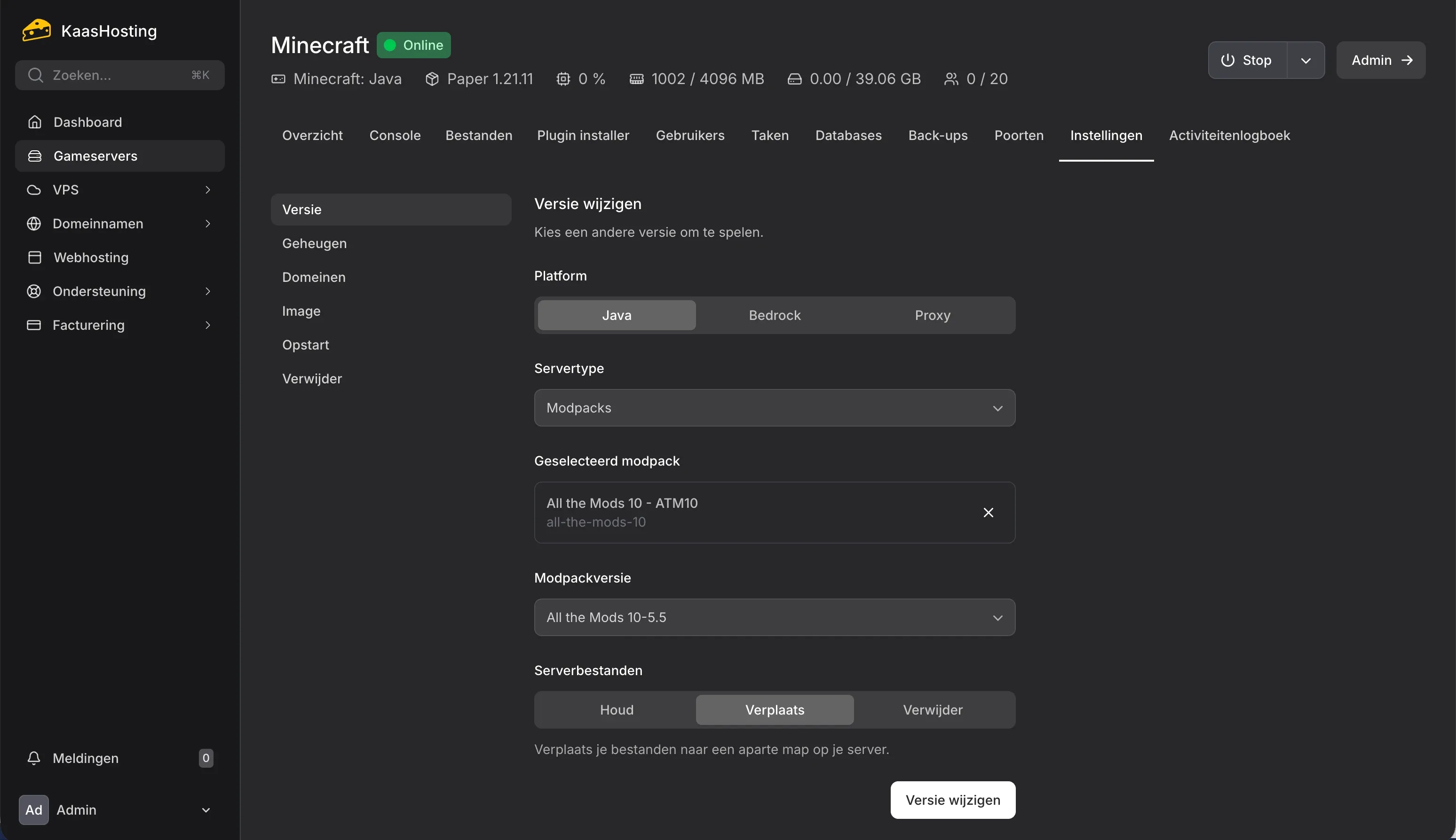 Minecraft modpack installatieprogramma