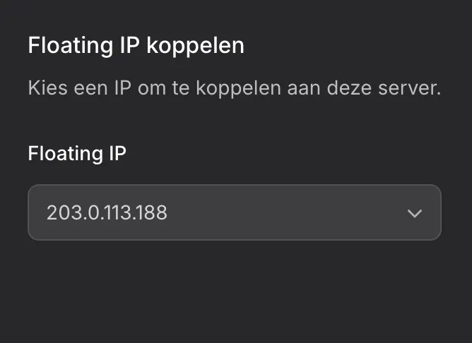 Floating IPs voor een KaasHosting VPS