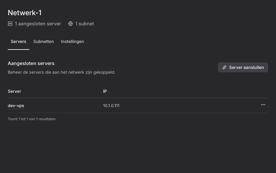 Privénetwerk configuratie voor een KaasHosting VPS