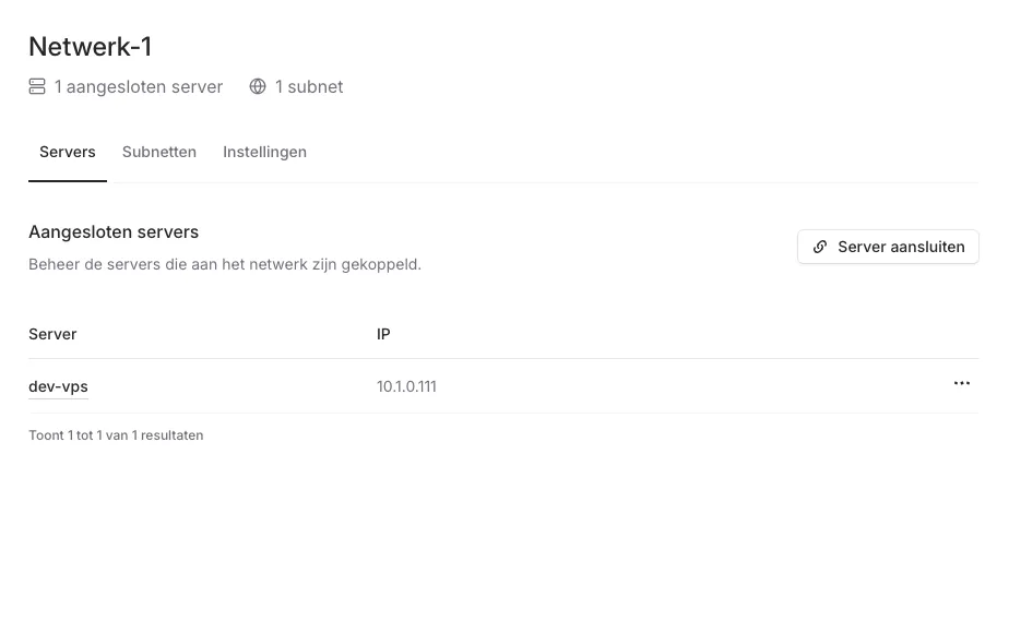 Privénetwerk configuratie voor een KaasHosting VPS